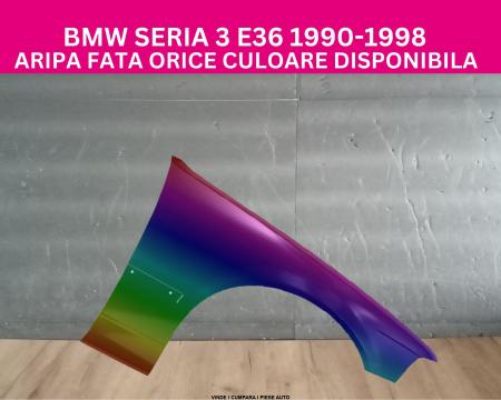 Aripa fata BMW Seria 3 E36 1996-1998 dreapta Negru Gri Argintiu Albastru Alb Verde Rosu Auriu Vopsita 41351977874