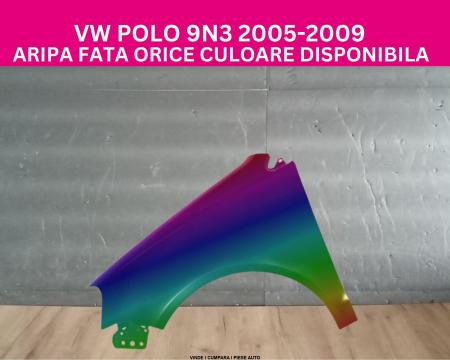 Aripa fata VW Polo 2005-2009 stanga Negru Gri Argintiu Albastru Alb Verde Rosu Vopsita 6Q0821105E