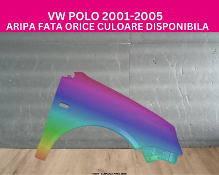 Aripa fata VW Polo 2001-2004 dreapta Negru Argintiu Albastru Alb Verde Rosu Galben Vopsita 6Q0821106C