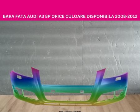 Bara fata cu spalator far,senzori Audi A3 8P 2008-2012 Negru Gri Argintiu Albastru Rosu Vopsita 8P0807105HGRU