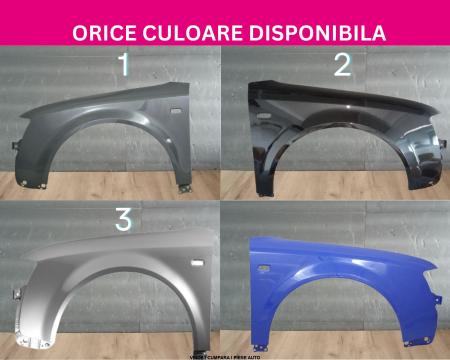 Aripa fata Audi A4 B6 Negru Gri Argintiu Albastru Alb Verde vopsita dreapta 8E0821106B