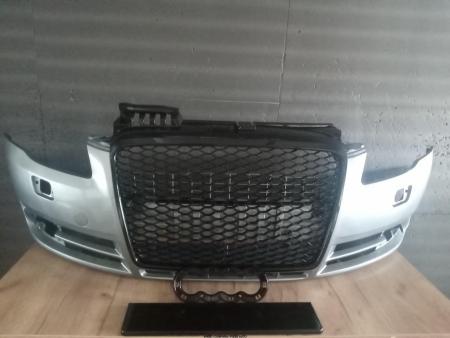 Bara fata cu spalator far Grila radiator fagure Audi A4 B7 Argintiu Gri LY7W LY7G Vopsita 2004-2007 8E0807105AGRU