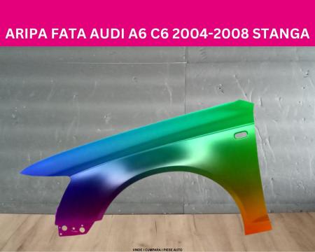 Aripa fata Audi A6 C6 2004-2008 Negru,Alb,Rosu,Gri,Albastru Vopsita stanga 4F0821103A