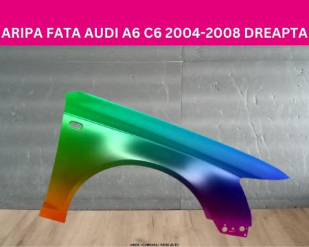 Aripa fata Audi A6 C6 2004-2008 Negru,Alb,Rosu,Gri,Albastru Vopsita dreapta 4F0821104A