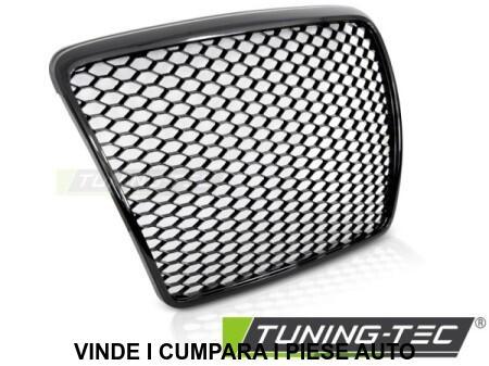 Grila radiator Audi A6 C6 2008-2010 Facelift Fagure negru lucios Tuning-Tec GRAU81