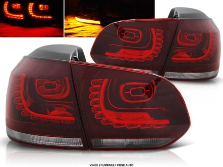 Set Stopuri LED Full VW GOLF 6 (VI) Hatchback rosu-clar 2008-2012 Tuning-Tec LDVW70