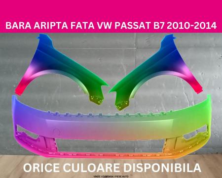 Bara Aripa fata VW Passat (B7) Negru,Gri,Alb,Albastru,Rosu,Maro cu orificii spalator far vopsita 3AA807221, 3AA821021, 3AA821022