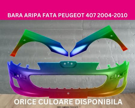 Bara Aripa fata Peugeot 407 Negru,Gri,Alb,Albastru,Rosu,Maro vopsita 2004-2010 stanga-dreapta 7401.Z9, 7401RA