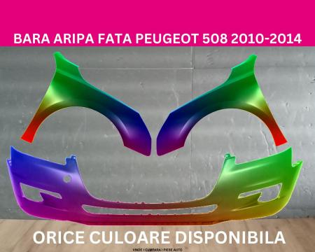 Bara fata Peugeot 508 Negru,Gri,Alb,Albastru,Rosu,Maro vopsita 2010-2014 stanga-dreapta vopsita 7401WF, 7840CA, 7841CA