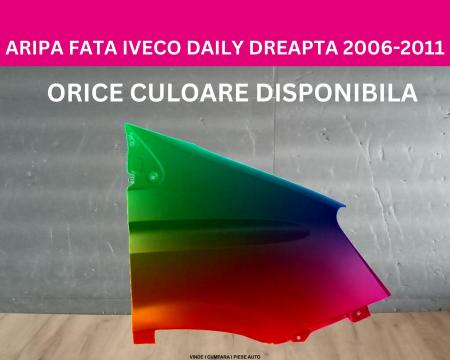 Aripa fata Iveco Daily Negru,Gri,Alb,Albastru,Rosu,Galben vopsita dreapta 2006-2010 03800001, 3800001