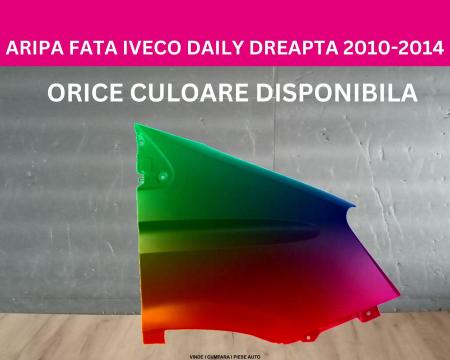 Aripa fata Iveco Daily Negru,Gri,Alb,Albastru,Rosu,Galben vopsita dreapta 2010-2014 03800001, 3800001