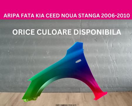 Aripa fata KIA Ceed Alb,Negru,Rosu,Albastru,Gri vopsita 2006-2010 stanga NOUA 663211H010, 66321-1H010