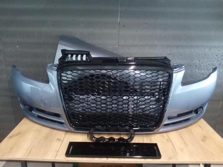 Bara, Aripa fata Grila radiator Fagure Audi A4 B7 Gri LY7H Silver Grey 2004-2007 NOUA gata vopsita 8E0807105GRU