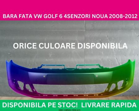 Bara fata VW Golf 6 (VI) Hatchback 4 senzori parcare Negru,Gri,Alb,Albastru,Rosu NOUA gata vopsita 2008-20125K0807217BN