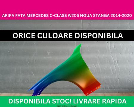 Aripa fata Mercedes C-CLASS W205 Alb,Rosu,Argintiu,Negru 2014-2020 NOUA gata vopsita stanga 2058800118, A2058800118