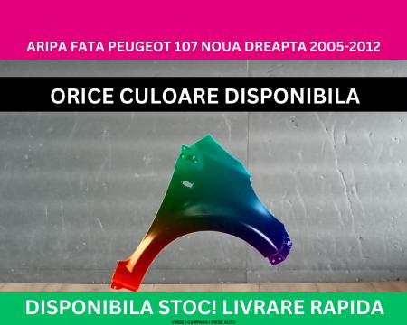 Aripa fata Peugeot 107 Negru,Gri,Alb,Albastru,Rosu,Maro vopsita 2005-2012 dreapta 7841S8