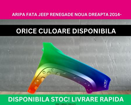Aripa fata JEEP Renegade Negru,Gri,Alb,Albastru,Rosu,Maro vopsita 2014- dreapta 68263313AA