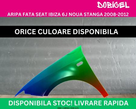 Aripa fata Seat Ibiza 6J Negru,Alb,Albastru,Rosu,Verde vopsita stanga 2008-2017 6J0821021