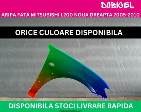 Aripa fata Mitsubishi L200 Negru,Alb,Albastru,Rosu,Verde, Gri vopsita cu orificii overfender dreapta 2005-2010 5220A818