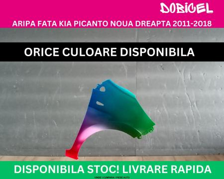 Aripa fata KIA Picanto Negru,Alb,Albastru,Rosu,Verde, Gri vopsita dreapta 2011-2018 66321-1Y310