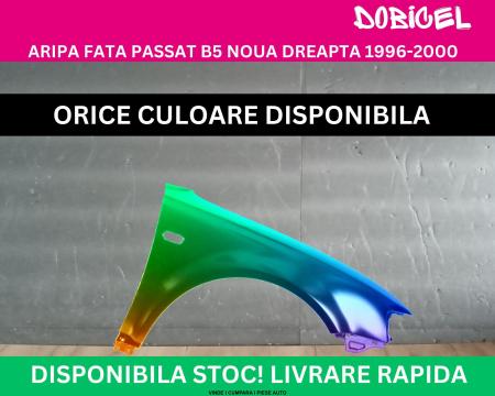 Aripa fata VW Passat B5 Negru,Alb,Albastru,Rosu,Verde, Gri vopsita NOUA dreapta 1996-2000 3B0821106C