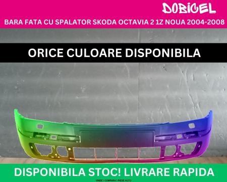 Bara fata Skoda Octavia 2 1Z cu spalator far Negru,Alb,Albastru,Rosu,Verde, Gri NOUA vopsita 2004-2008 1Z0807221A