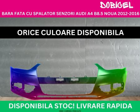 Bara fata Audi A4 B8.5 cu spalator,senzori Negru,Alb,Albastru,Rosu,Verde, Gri NOUA vopsita 2012-2016 8K0807065D