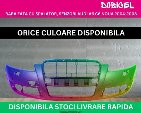 Bara fata Audi A6 C6 4F cu spalator Negru,Alb,Albastru,Rosu,Verde, Gri NOUA vopsita 2004-2008 4F0807105BGRU