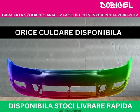 Bara fata Skoda Octavia 2 1Z Facelift cu senzori Negru,Alb,Albastru,Rosu,Verde, Gri NOUA vopsita 2008-2012 1Z0807221M