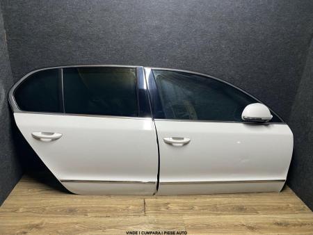 Portiera usa fata spate dreapta Skoda Superb 2 2008-2012 Alb Candywhite LF9E