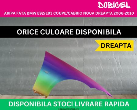 Aripa fata BMW Seria 3 E92/E93 coupe/cabrio Negru,Gri,Alb,Albastru,Rosu,Maro vopsita 2006-2010 dreapta 41357168988