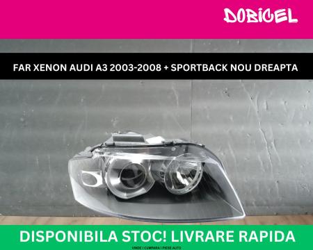 Far Xenon Audi A3 8P 2003-2008 + Sportback D2S/H7 stanga NOU TYC 8P0941030M