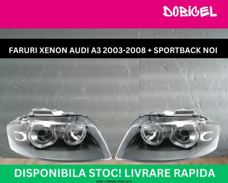 Set Faruri Xenon Audi A3 8P 2003-2008 + Sportback D2S/H7 stanga + dreapta  NOI TYC 8P0941029M, 8P0941030M
