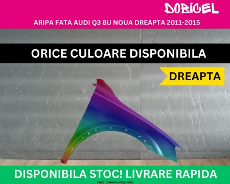 Aripa fata Audi Q3 8U Negru,Gri,Alb,Albastru,Rosu vopsita NOUA 2011-2015 dreapta 8U0821106