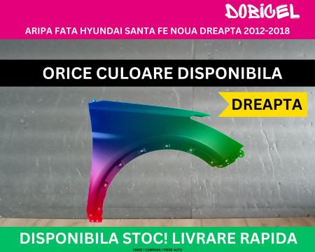 Aripa fata Hyundai Santa Fe Negru,Gri,Alb,Albastru,Rosu,Verde vopsita 2012-2018 dreapta 6320-2W000