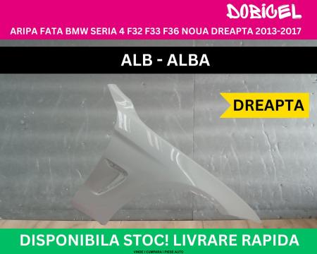 Aripa fata BMW Seria 4 F32 F33 F36 Alb Alba NOUA vopsita 2013-2017 dreapta 41357330550