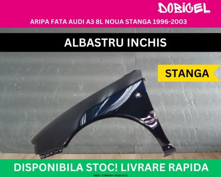 Aripa fata Audi A3 8L culoare Albastru Albastra Inchis NOUA vopsita 1996-2003 stanga 8L0821105