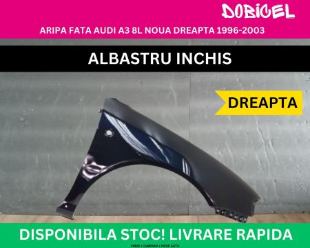 Aripa fata Audi A3 8L culoare Albastru Albastra Inchis NOUA vopsita 1996-2003 dreapta 8L0821106