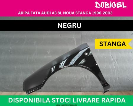 Aripa fata Audi A3 8L culoare Negru Neagra NOUA vopsita 1996-2003 stanga 8L0821105