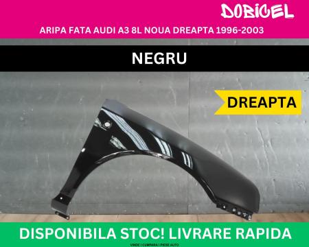 Aripa fata Audi A3 8L culoare Negru Neagra NOUA vopsita 1996-2003 dreapta 8L0821106