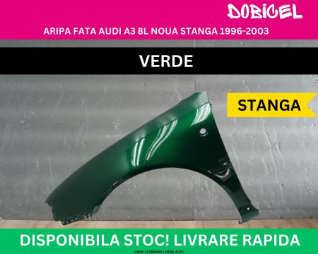 Aripa fata Audi A3 8L culoare Verde NOUA vopsita 1996-2003 stanga 8L0821105