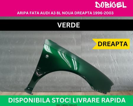 Aripa fata Audi A3 8L culoare Verde NOUA vopsita 1996-2003 dreapta 8L0821106