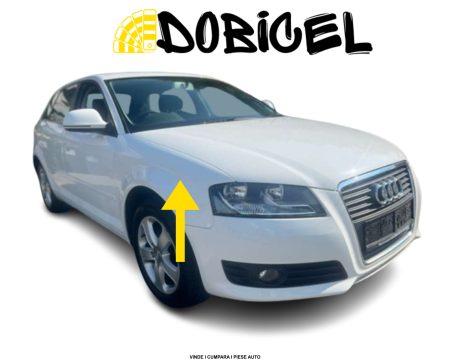 Aripa dreapta fata Audi A3 8P Facelift + Sportback Alb LY9C LZ9R 2008-2012 NOUA vopsita 8P0821106G