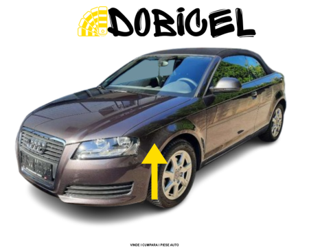 Aripa stanga fata Audi A3 8P Cabriolet Gri Maro LZ7L Lava Grey 2008-2012 NOUA vopsita 8P0821105G