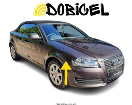 Aripa dreapta fata Audi A3 8P Cabriolet Gri Maro LZ7L Lava Grey 2008-2012 NOUA vopsita 8P0821106G