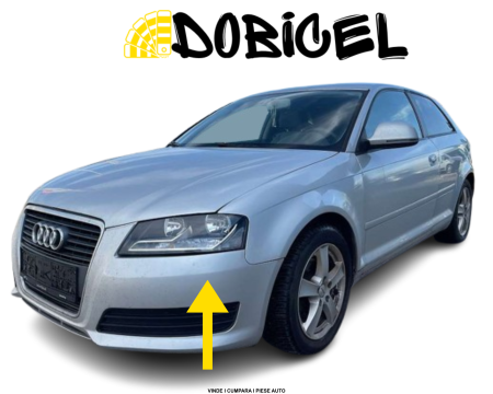 Bara fata Audi A3 8P Facelift + Sportback Gri LX7W LY7W 2008-2012 NOUA vopsita 8P0807105EGRU