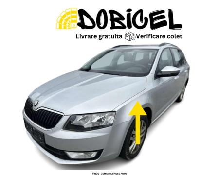 Aripa stanga fata Skoda Octavia 3 III culoare cod Gri NOUA vopsita 2013-2018 5E0821105A