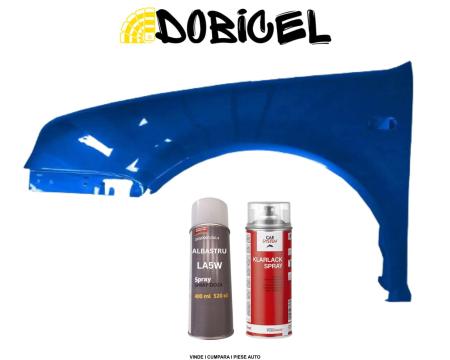 Aripa fata stanga Albastru LA5W VW Golf 4 + Spray vopsea + Lac clar 1K NOUA