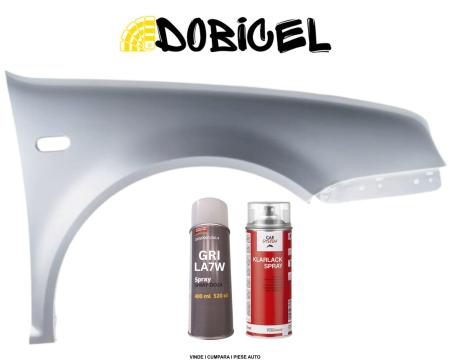 Aripa fata dreapta Gri LA7W VW Golf 4 + Spray vopsea + Lac clar 1K NOUA
