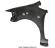 Aripa fata dreapta gri 1G3 Toyota Auris E15 2007-2010 NOUA vopsita 53801-02100